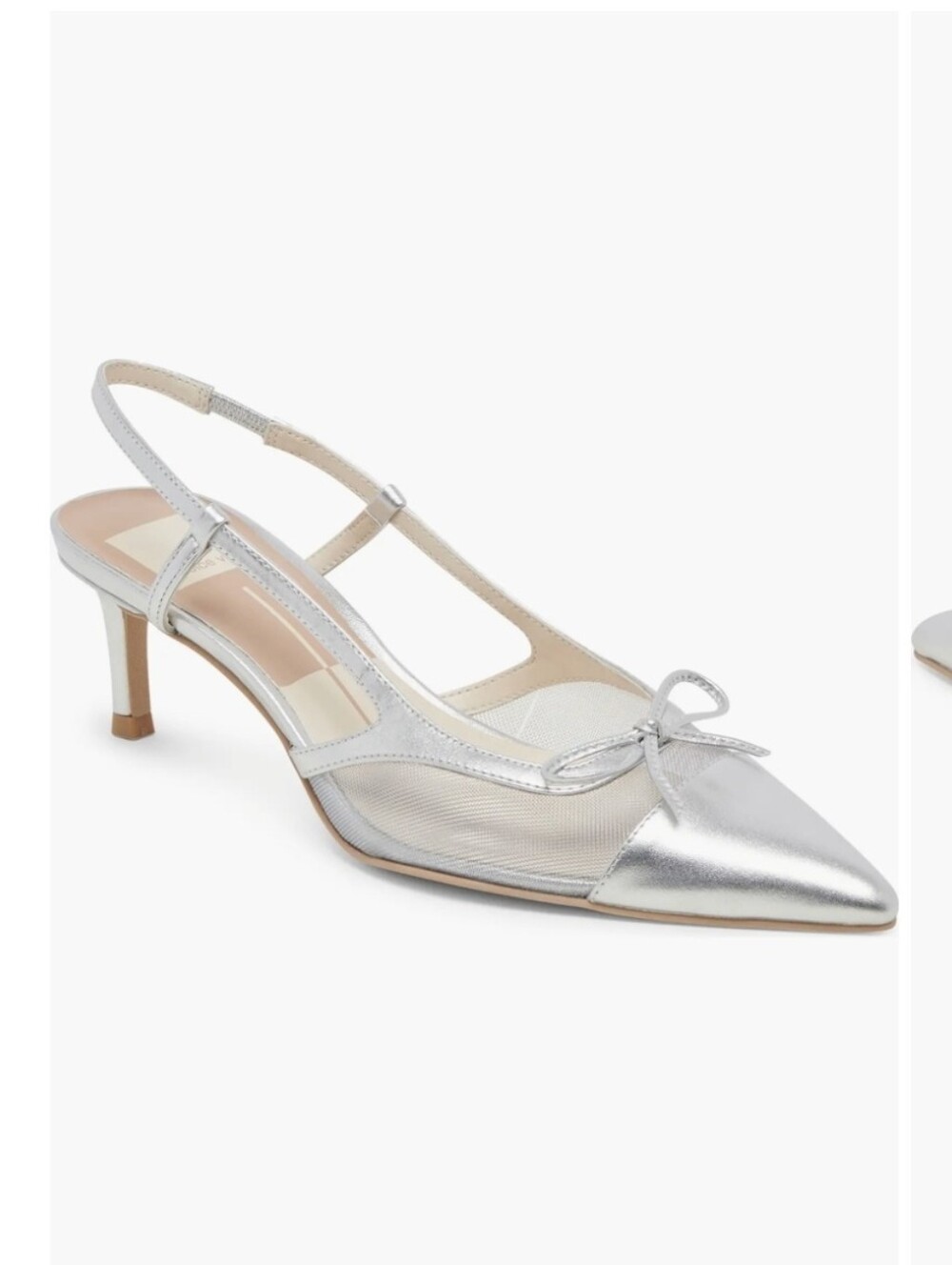 New Dolce Vita Kandi Slingback Silver Pump Size 7